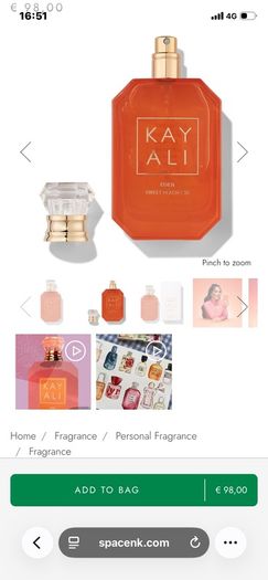 New Kayali Eden Sweet Peach Edp 50mls