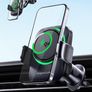 3-in-1 Wireless Car Charger for Magsafe, Extra Clamp for Bumpy Road, Cooling Fan to Extend Battery Life, Original Qi2 Certified 15W Fast Charging Magnetic Car Phone Holder for iPhone 12-17 Series Image 10