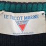 Men's blue wool jumper medium Le Tricot Marine Image 3