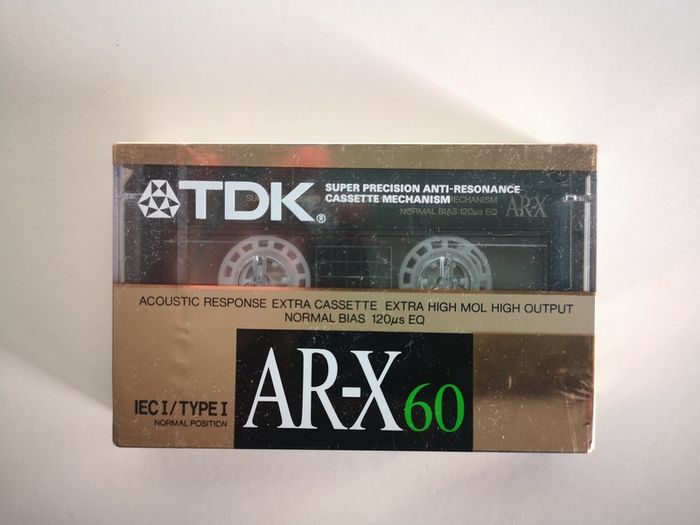 TDK AR-X 60 1988 Type 1 Blank Audio Cassette | Made in Germany | New & Sealed