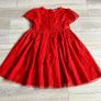 M&s red tulle dress 3-4y Image 7