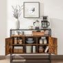 Rustic cabinet with glass surface FREE DELIVERY Image 4