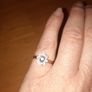 9C Yellow Gold Diamond & Aquamarine Ring Image 3