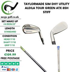 Taylormade Sim DHY Utility #4 Iron 22 Degree / Aldila Tour Green Atx 85H Stiff