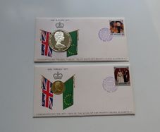 Gold & Silver Certificated Coin Covers 1977 PNC FDC