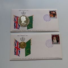 Gold & Silver Certificated Coin Covers 1977 PNC FDC