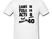 40 birthday t-shirt funny birthday gift present tee top