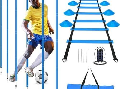 football Agility Training Slalom Poles Set