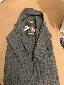 Merino wool coatigan / cardigan