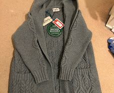 Merino wool coatigan / cardigan
