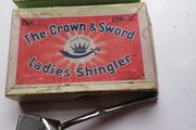 Vintage Hair Clippers in Original Box. The Crown And Sword Shingler Germany r3