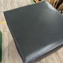 Free Black Leather Storage Cube/Stool x 2 Image 2