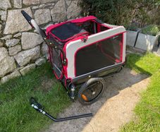 2in1 Bike Trailer & Stroller - like new, stored inside