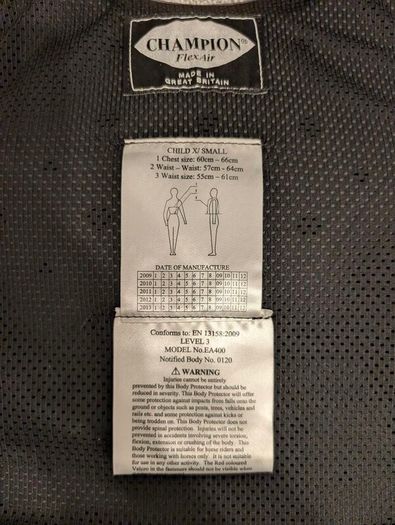 Horse riding protector