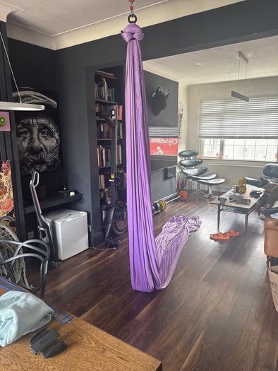 Hanging silk and hook suspension system