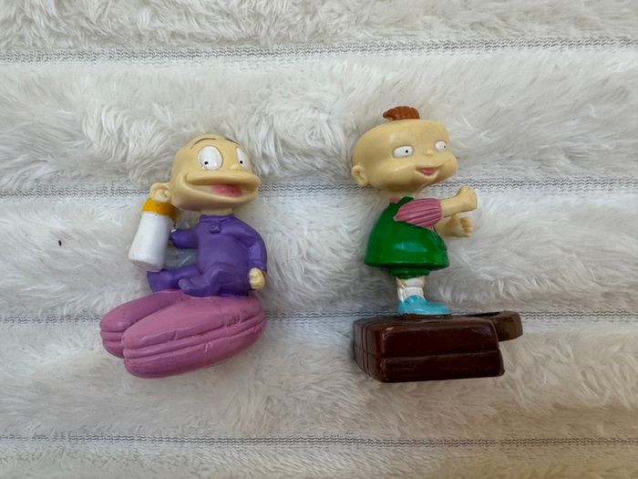 2001 Phil and Dil DeVille approx. 2" Weetos Cereal EUROPE PVC Action Figure Rugrats Used Please see photos