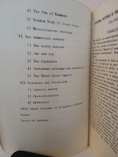Devotional Writings of the Irish Franciscans 1224-1950 by Fr Canice Mooney(HQ713)