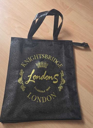 London Knightsbridge Tote Bag, Large size, retails at 100 Euros