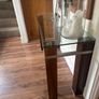 Glass & Wood Table Image 3