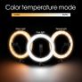HD Ring Light With Long Tripod Stand & Phone Holder for YouTube Video, Desktop Camera Led Ring Light for Streaming, Makeup, Selfie. with 2.1M Adjustable Tripod. Image 8