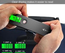 Luggage Scale Portable Digital Weight Scale for Travel Weighing Suitcase with Tare Function 110 Lb/ 50Kg Capacity