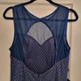Navy and Gol Evening Dress, size 18 (small fitting) Image 3