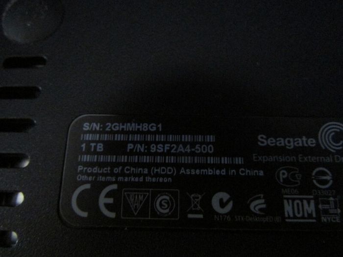 Seagate 1 TB Hard driver