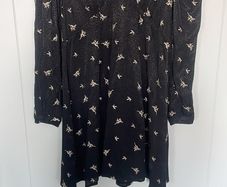 All Saints Rosi Bamboo ladies black dress