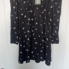 All Saints Rosi Bamboo ladies black dress