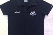 Ladies Navy Retro Dublin Polo Top Size 12