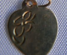 Vintage 9ct Yellow Gold Heart 375 Hallmark