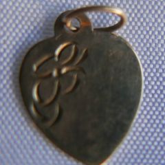 Vintage 9ct Yellow Gold Heart 375 Hallmark