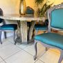 Beautiful Italian Marble table with 4 chairs Image 3