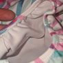 Girls' Long-Sleeved Gym Leotard with Rhinestones - White Print Image 4