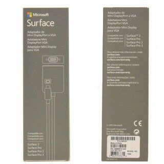 Original Microsoft Surface /Pro/Book/Laptop Mini DisplayPort to VGA AV Adaptor Cable 1820, 1554
