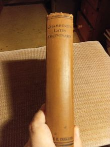 Antique Rare Find Early 1900s Chambers's Latin Dictionary. L-E and E-L.
