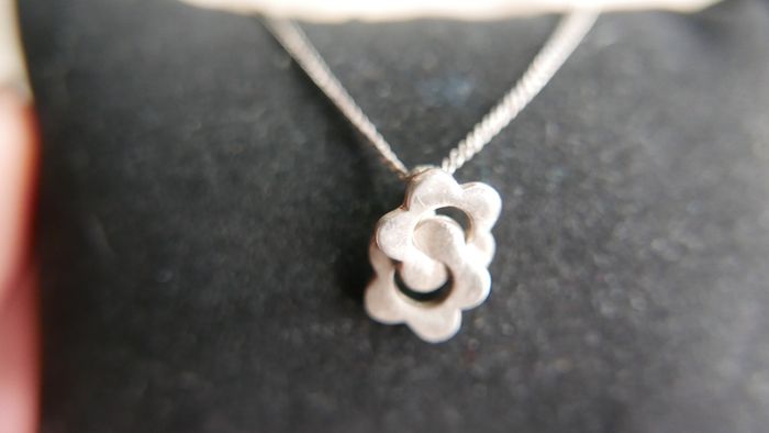 Vintage Sterling Silver 925 Pendant Necklace 3,8g length - 18"