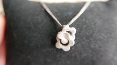 Vintage Sterling Silver 925 Pendant Necklace 3,8g length - 18"