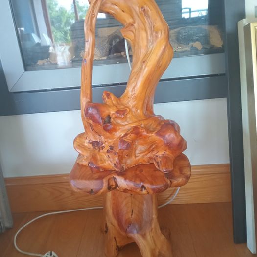 Tree Root Table Lamp on Stand