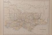 Antique Map Victoria 1890s