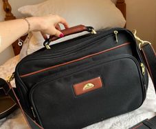 Vintage 2000s Samsonite Black Travel Shoulder Bag