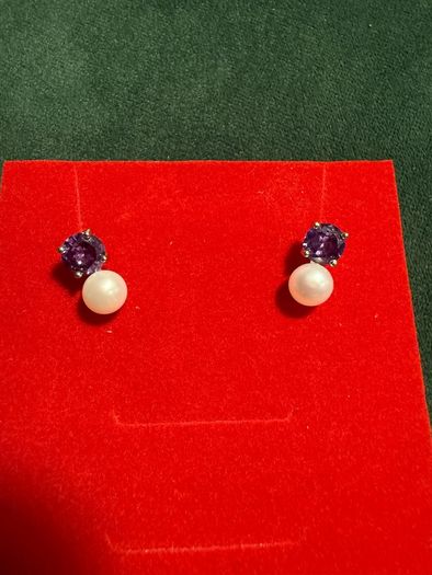 Pearl and Amethyst Earring