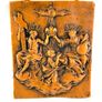 Antique wax picture Coronation of Mary Image 2