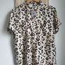 Leopard Print Viscose Blouse Size Large Image 4