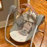 Baby Swing Grey & Pink, Excellent Condition Image 2