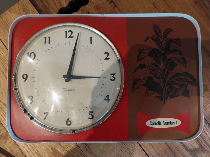Old Advertising Clock