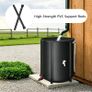 Portable Foldable Water Storage Tank 200L/52Gal, Outdoor Heavy Duty PVC Collapsible Rain Barrel with Brass Spigot, Large Capacity Reusable Water Catcher Container for RV, Camping, Plant Watering Image 5