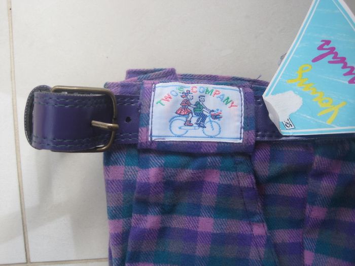 Vintage Girl's Check Trousers.