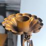 Antique 1930s French Botanical Gilt Metal & Porcelain Candelabra Image 5
