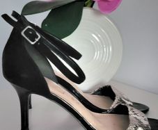 AUTOGRAPH python strap high heel sandals Sz 6UK